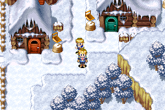 Isaac walks through Imil's snow, and each footprint he leaves fades after a moment
